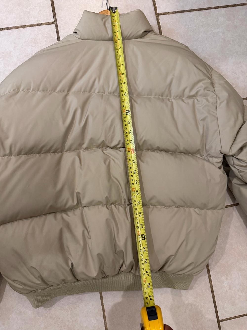 Vintage Polo Ralph Lauren Tan Down Jacket Large - Picture 7 of 7